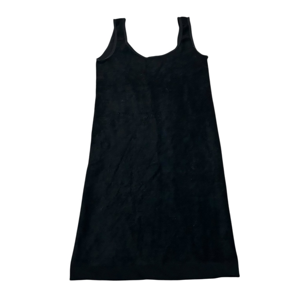 ANWND black soft terry cloth style dress